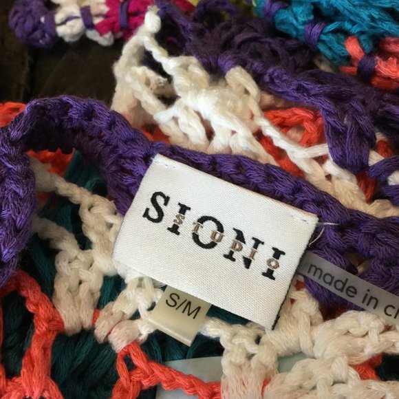 Sioni teal sunbrust print crochet top - Picture 7 of 7